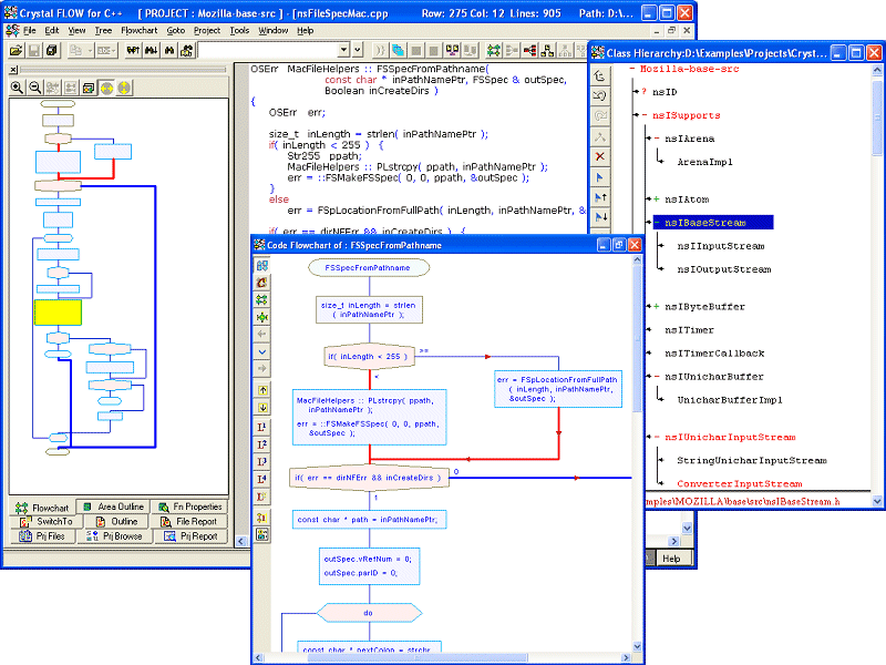 Screenshot of Crystal FLOW for C++ 4.59